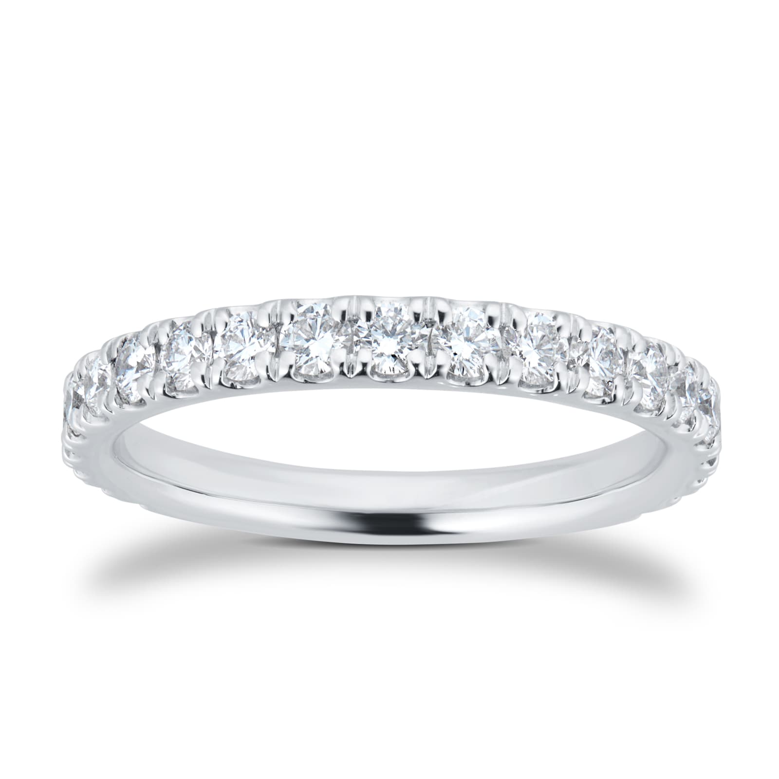 Goldsmiths Platinum 0.75cttw Brilliant Cut Diamond Half Eternity Ring Goldsmiths Platinum 0.75cttw Brilliant Cut Diamond Half Eternity Ring