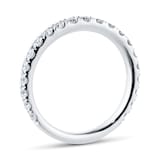 Goldsmiths Platinum 0.75cttw Brilliant Cut Diamond Half Eternity Ring