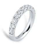 Goldsmiths Platinum 1.50cttw Brilliant Cut Diamond Half Eternity Ring