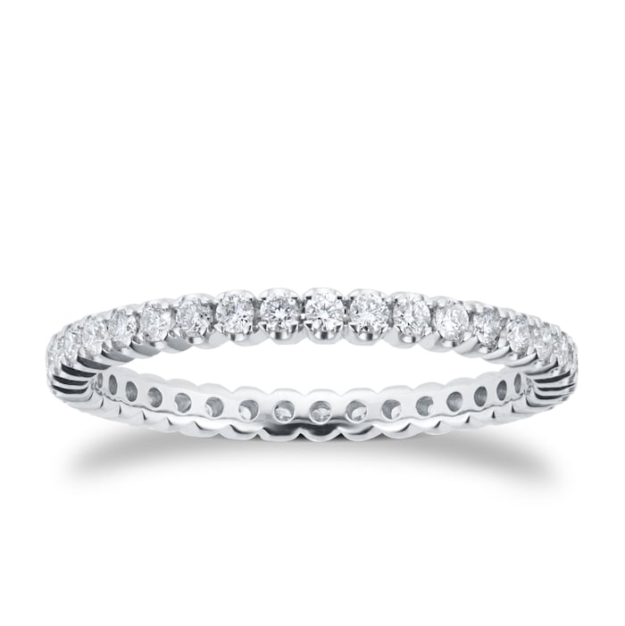 Goldsmiths Platinum 0.50cttw Diamond Full Eternity Ring