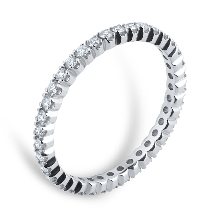 Goldsmiths Platinum 0.50cttw Diamond Full Eternity Ring