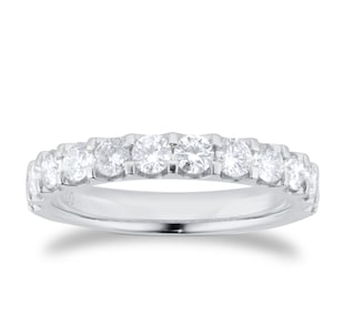 Mappin & Webb Platinum 1.00cttw Diamond Claw Set Eternity Ring