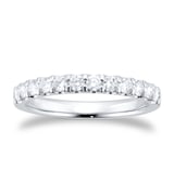 Mappin & Webb Platinum 0.50cttw Diamond Claw Set Eternity Ring