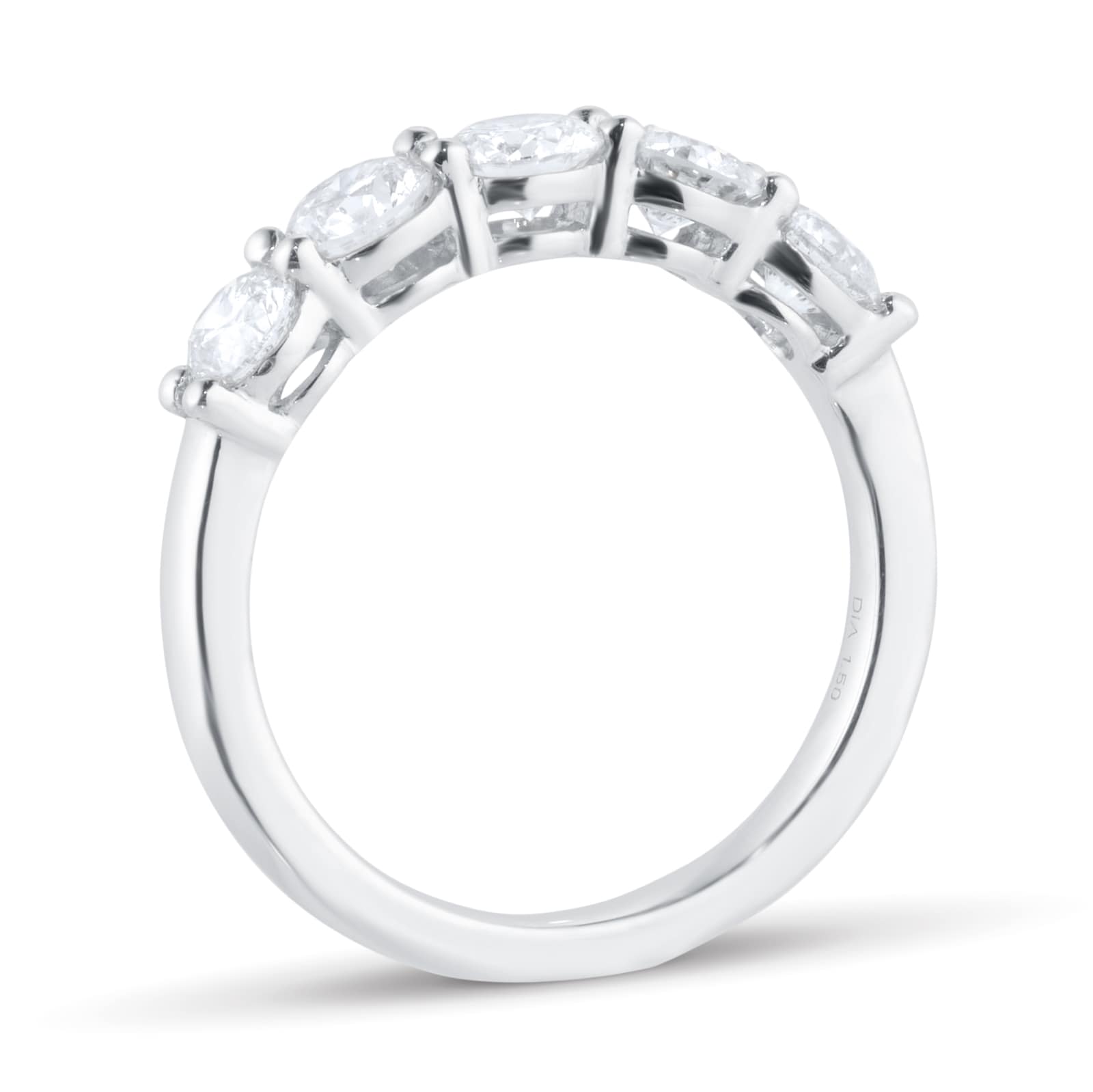 Goldsmiths Platinum 1.50cttw Brilliant Cut 5 Stone Eternity Ring Goldsmiths Platinum 1.50cttw Brilliant Cut 5 Stone Eternity Ring