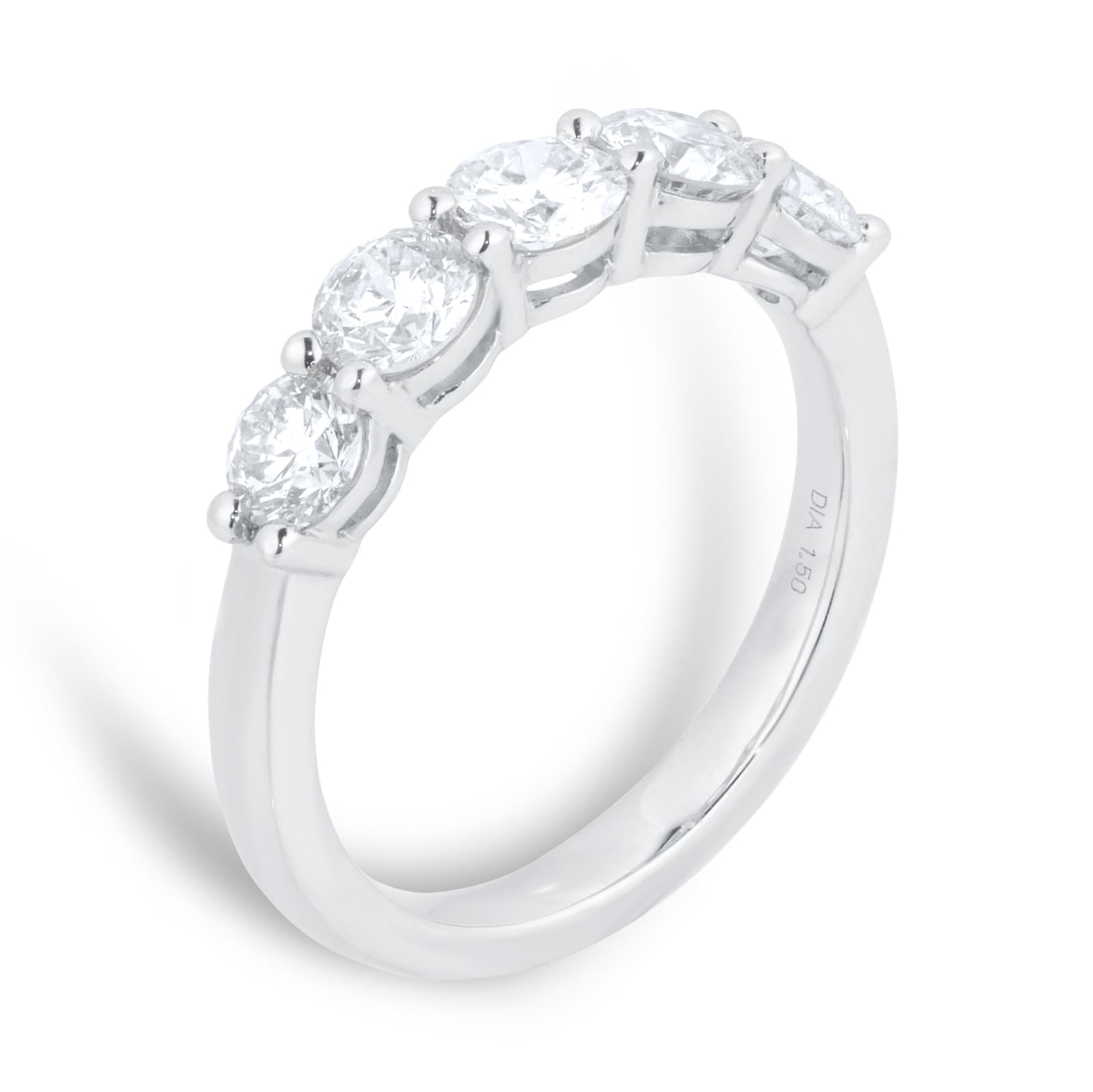 Goldsmiths Platinum 1.50cttw Brilliant Cut 5 Stone Eternity Ring Goldsmiths Platinum 1.50cttw Brilliant Cut 5 Stone Eternity Ring