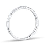Best Luxury 
9ct White Gold 0.20cttw Brilliant Cut Diamond Stacker Eternity Ring