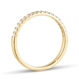 Goldsmiths 9ct Yellow Gold 0.20cttw Brilliant Cut Diamond Stacker Eternity Ring