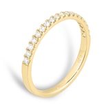 Goldsmiths 9ct Yellow Gold 0.20cttw Brilliant Cut Diamond Stacker Eternity Ring