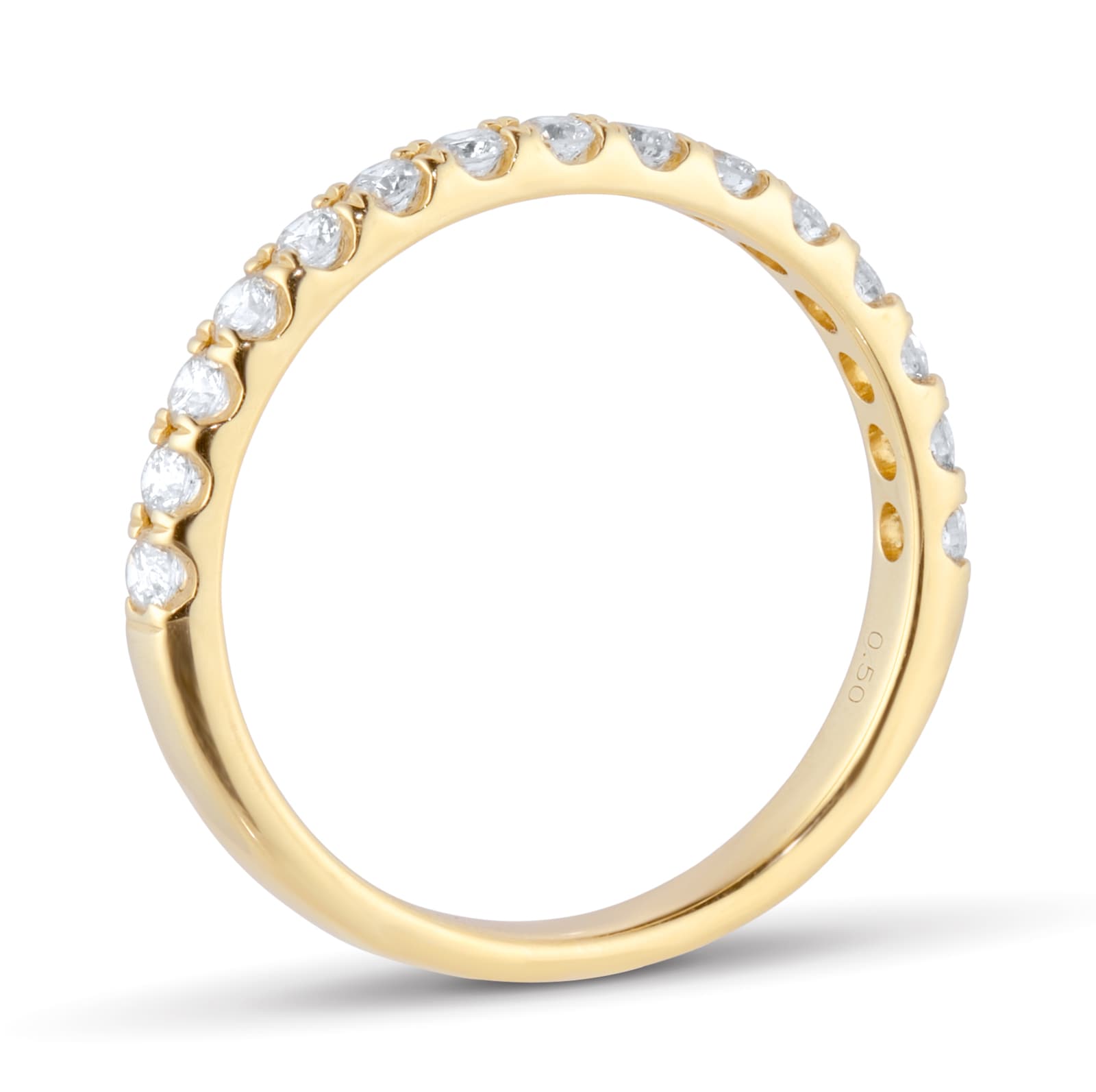 Goldsmiths 18ct Yellow Gold 0.50cttw Claw Set Diamond Eternity Ring Goldsmiths 18ct Yellow Gold 0.50cttw Claw Set Diamond Eternity Ring