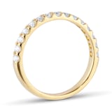Goldsmiths 18ct Yellow Gold 0.50cttw Claw Set Diamond Eternity Ring
