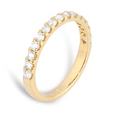 Goldsmiths 18ct Yellow Gold 0.50cttw Claw Set Diamond Eternity Ring