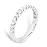 Goldsmiths Platinum 0.50cttw Claw Set Diamond Eternity Ring