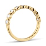 Mappin & Webb 18ct Yellow Gold 0.60cttw Oval Cut Besel Set Diamond Eternity Ring