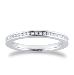 06508493 - Platinum 0.33cttw Channel Set Brilliant Cut Diamond Full Eternity Ring