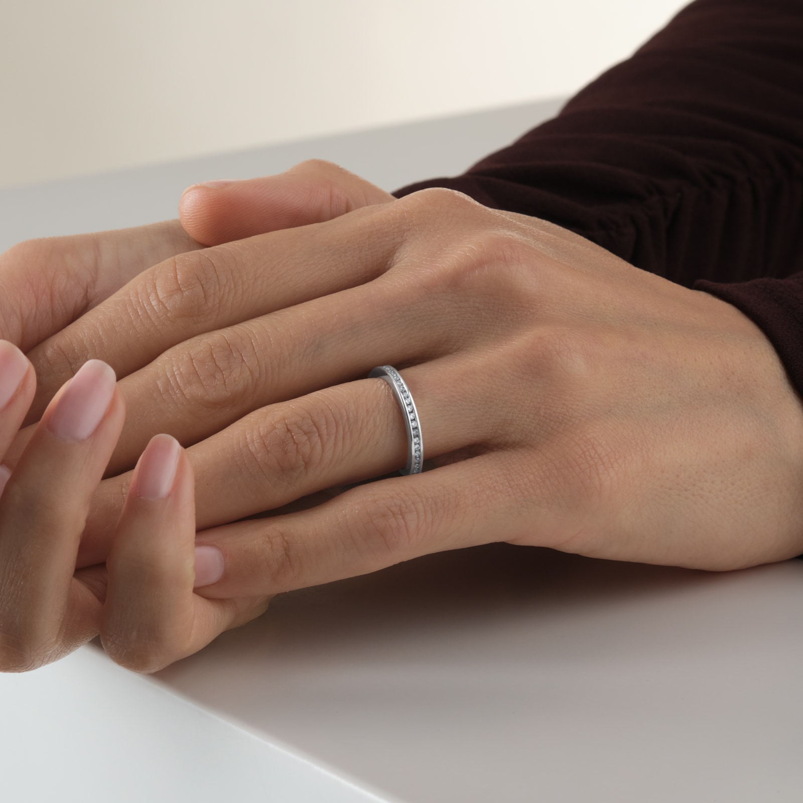 Goldsmiths Platinum 0.33cttw Channel Set Brilliant Cut Diamond Full Eternity Ring Goldsmiths Platinum 0.33cttw Channel Set Brilliant Cut Diamond Full Eternity Ring