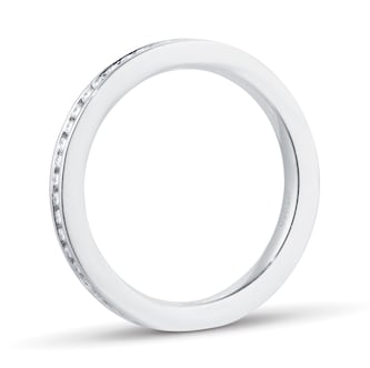 Goldsmiths Platinum 0.33cttw Channel Set Brilliant Cut Diamond Full Eternity Ring
