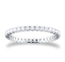 06508496 - Platinum 0.50cttw Brilliant Cut Diamond Full Eternity Ring