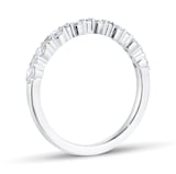 Goldsmiths 9ct White Gold 0.34cttw Brilliant Cut Diamond Half Eternity Ring