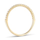 Best Luxury 
9ct Yellow Gold 0.15cttw Diamond Stacker Half Eternity Ring