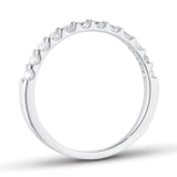 Goldsmiths Platinum 0.50cttw Diamond Half Eternity Ring
