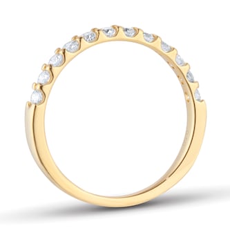 Goldsmiths 18ct Yellow Gold 0.50cttw Diamond Half Eternity Ring Goldsmiths 18ct Yellow Gold 0.50cttw Diamond Half Eternity Ring