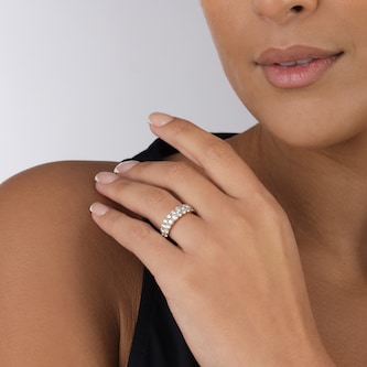 Mappin & Webb 18ct Yellow Gold 2.00cttw Double Row Diamond Eternity Ring Mappin & Webb 18ct Yellow Gold 2.00cttw Double Row Diamond Eternity Ring