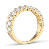 Mappin & Webb 18ct Yellow Gold 2.00cttw Double Row Diamond Eternity Ring - Ring Size K