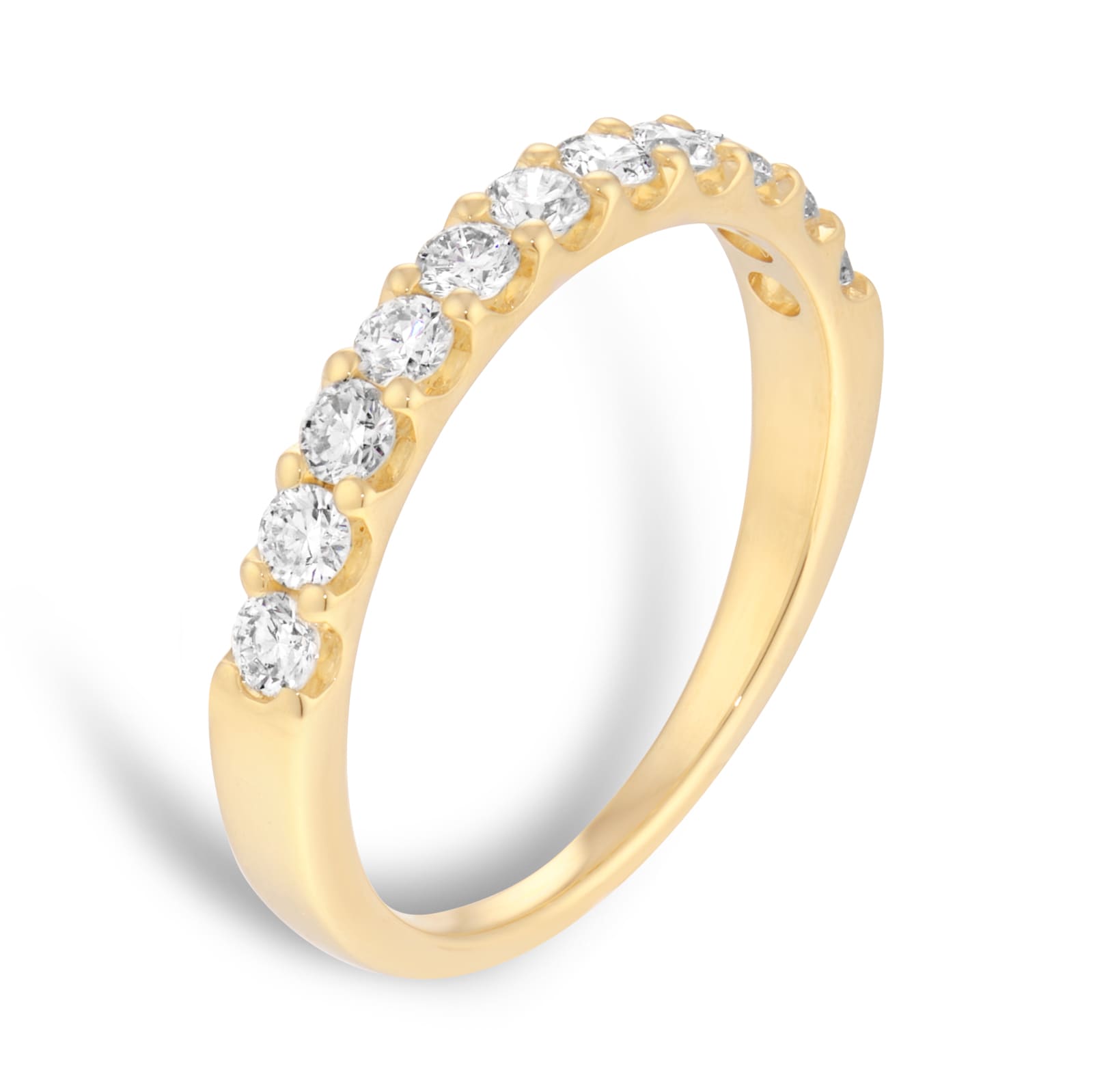 Mappin & Webb 18ct Yellow Gold 0.50cttw Diamond Claw Set Half Eternity Ring Mappin & Webb 18ct Yellow Gold 0.50cttw Diamond Claw Set Half Eternity Ring