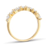 Mappin & Webb 18ct Yellow Gold 0.75cttw Mixed Cut Diamond Eternity Ring - Ring Size J