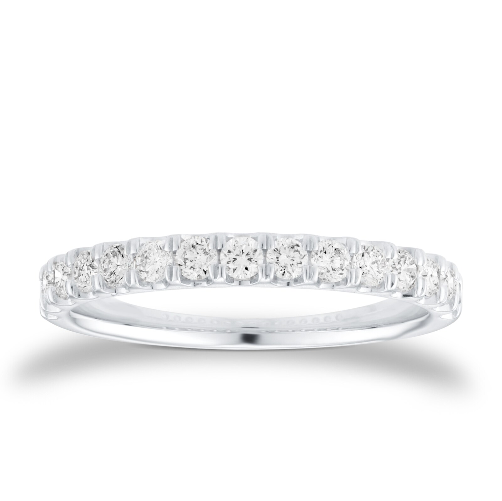 Best Luxury 
Platinum 0.50cttw Brilliant Cut Diamond Half Eternity Ring