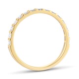 Goldsmiths 18ct Yellow Gold 0.50cttw Brilliant Cut Diamond Half Eternity Ring