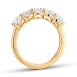 Goldsmiths 18ct Yellow Gold 1.50cttw 5 Stone Brilliant Cut Diamond Eternity Ring