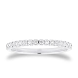 Goldsmiths 9ct White Gold 0.15cttw Diamond Stacker Eternity Ring