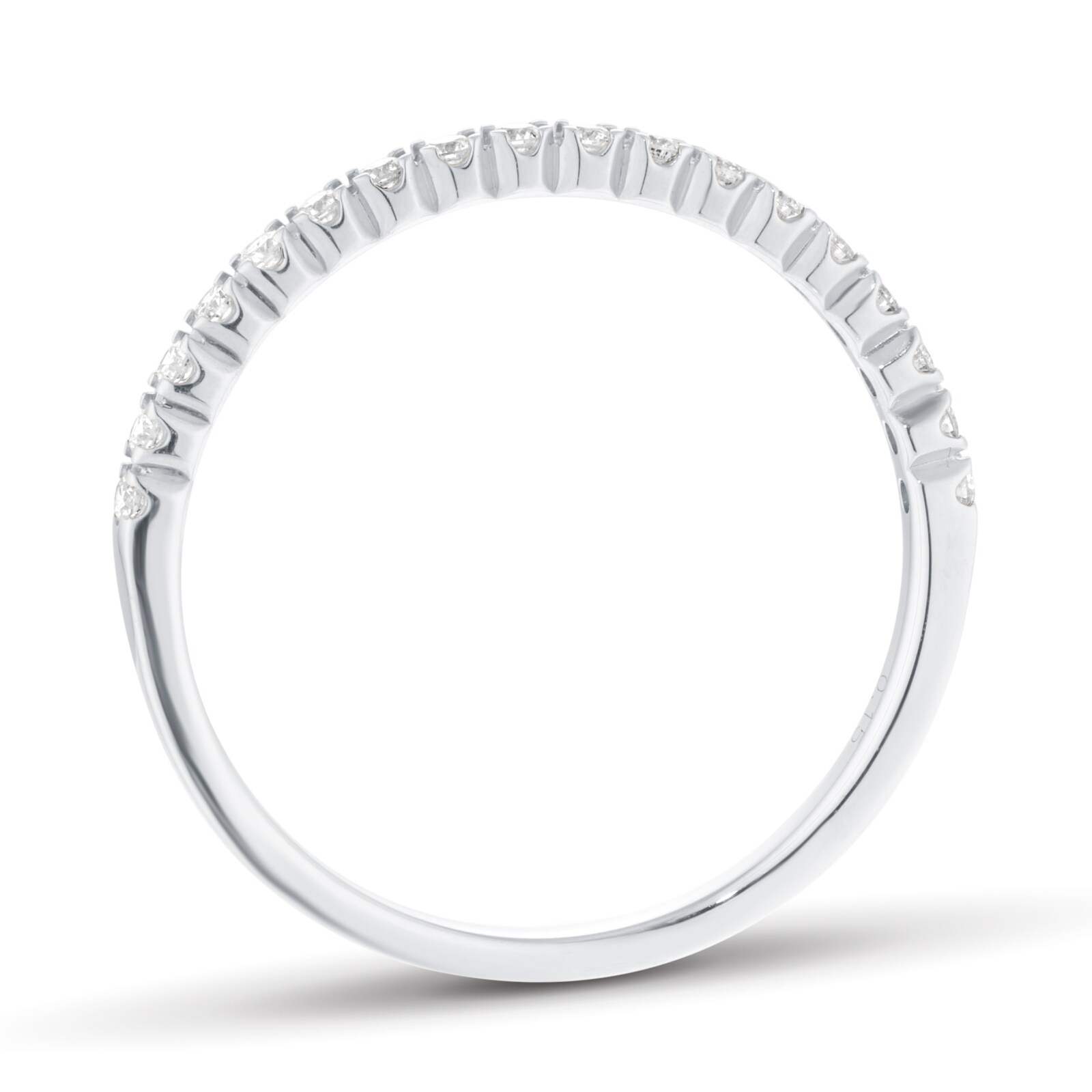 Goldsmiths 9ct White Gold 0.15cttw Diamond Stacker Eternity Ring