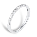 Goldsmiths 9ct White Gold 0.15cttw Diamond Stacker Eternity Ring