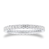Goldsmiths Platinum 0.50cttw Brilliant Cut Diamond Full Eternity Ring