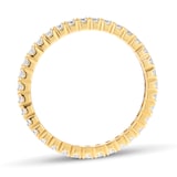 Goldsmiths 18ct Yellow Gold 0.50cttw Brilliant Cut Diamond Full Eternity Ring