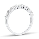 Goldsmiths Platinum 1.00cttw 7 Stone Brilliant Cut Diamond Eternity Ring