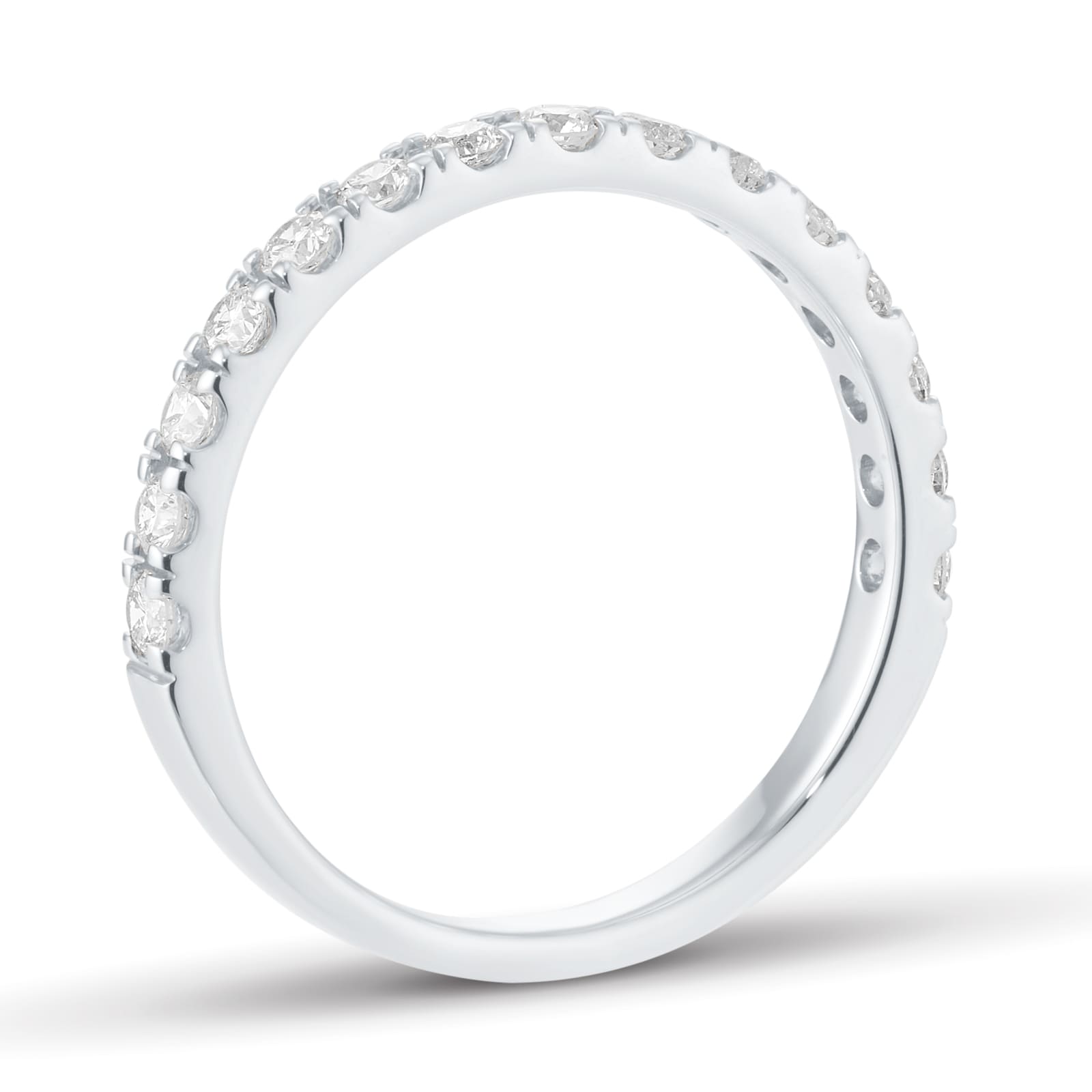 Goldsmiths Platinum 0.50cttw Brilliant Cut Diamond Half Eternity Ring Goldsmiths Platinum 0.50cttw Brilliant Cut Diamond Half Eternity Ring