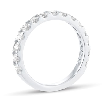 Goldsmiths Platinum 1.00cttw Brilliant Cut Diamond Half Eternity Ring