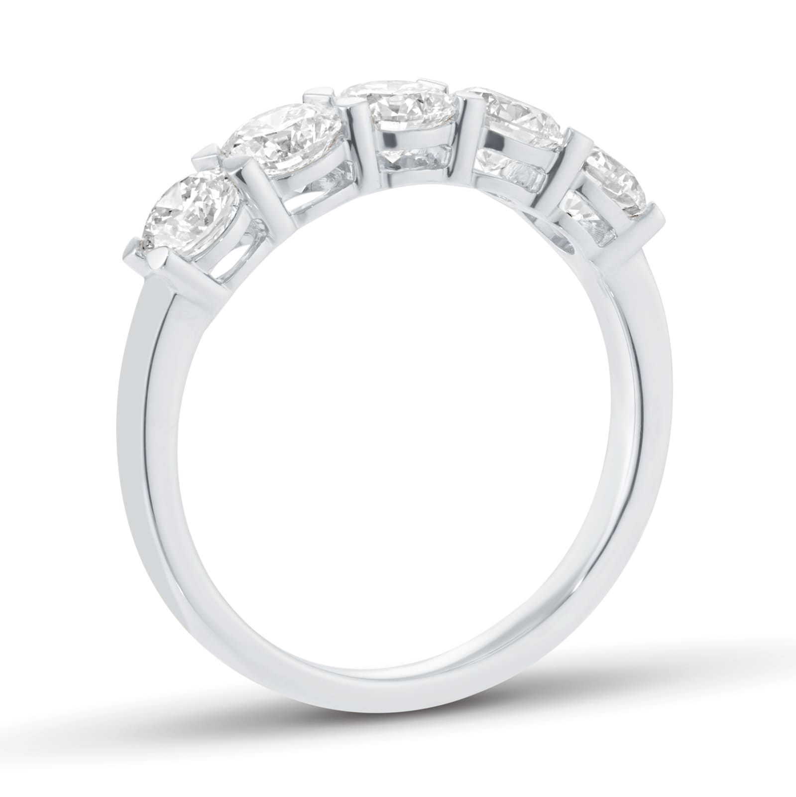 Goldsmiths Platinum 1.50cttw Brilliant Cut Diamond 5 Stone Eternity Ring Goldsmiths Platinum 1.50cttw Brilliant Cut Diamond 5 Stone Eternity Ring