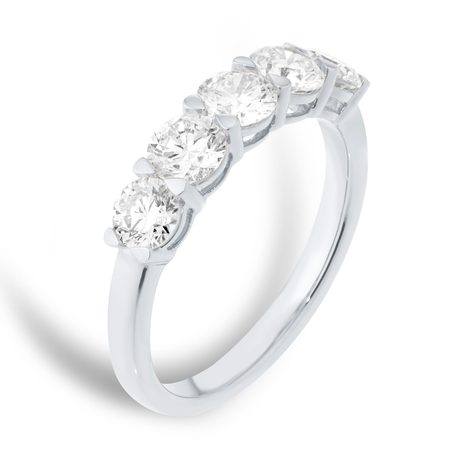 Goldsmiths Platinum 1.50cttw Brilliant Cut Diamond 5 Stone Eternity Ring Goldsmiths Platinum 1.50cttw Brilliant Cut Diamond 5 Stone Eternity Ring
