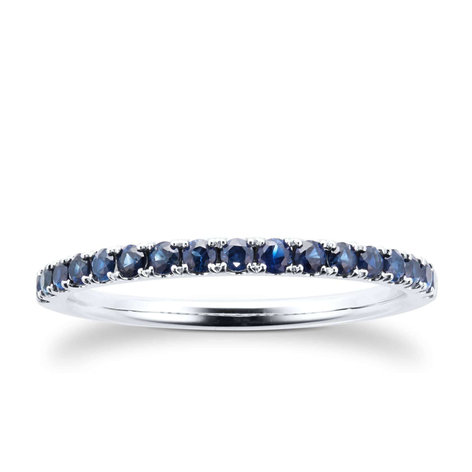 18ct White Gold Sapphire Eternity Ring