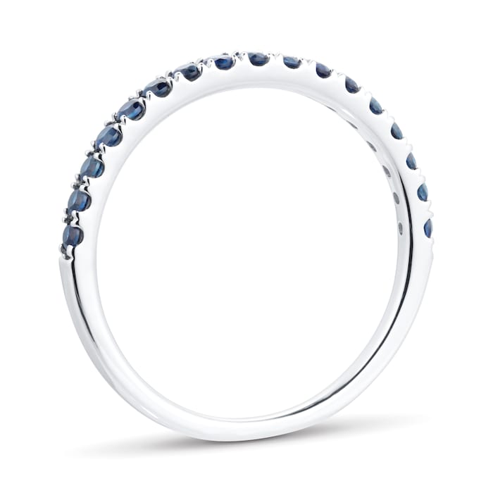 Goldsmiths 18ct White Gold Sapphire Eternity Ring