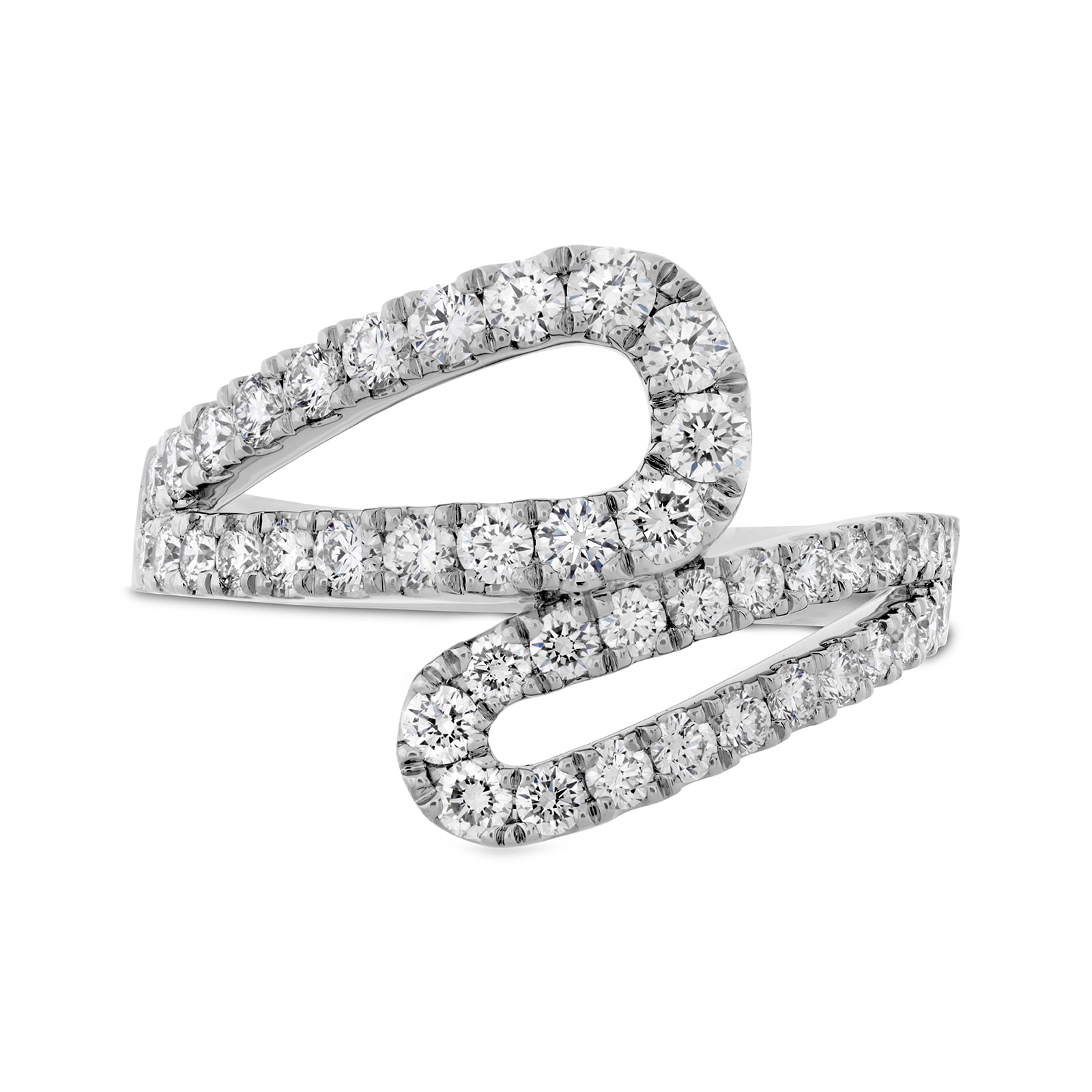 Mayors 18k White Gold 0.91cttw Diamond Fashion Band Size 6.5 Mayors 18k White Gold 0.91cttw Diamond Fashion Band Size 6.5