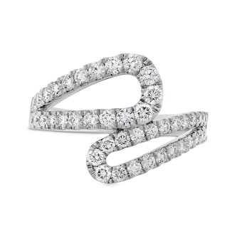 Mayors 18k White Gold 0.91cttw Diamond Fashion Band Size 6.5 Mayors 18k White Gold 0.91cttw Diamond Fashion Band Size 6.5