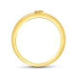 Uneek 18k Yellow Gold Exclusive 0.10cttw Marquise Cut Diamond 4.4mm Band Size 6.5