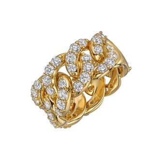 Betteridge 18k Yellow Gold 2.99cttw Diamond Cable Link Ring Size 7.5 Betteridge 18k Yellow Gold 2.99cttw Diamond Cable Link Ring Size 7.5