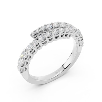 Mayors 18K White Gold 0.55cttw Diamond Ring