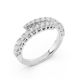 Mayors 18K White Gold 0.55cttw Diamond Ring